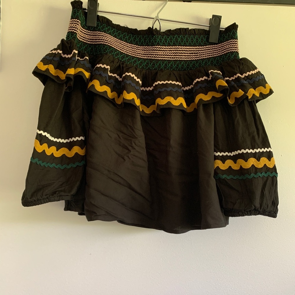 Anthropologie off shoulder smocked top